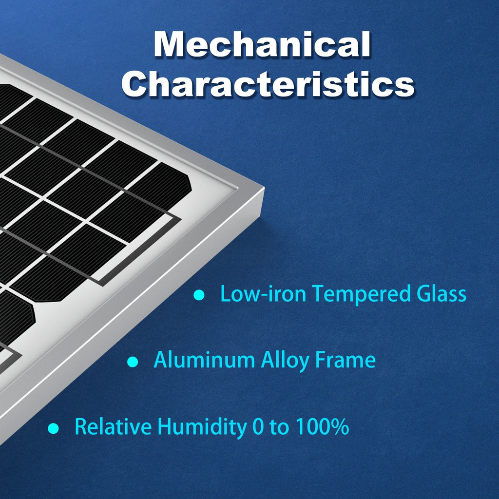 10 Watt 12 Volt Monocrystalline Solar Panel - Q/Monk’S Store