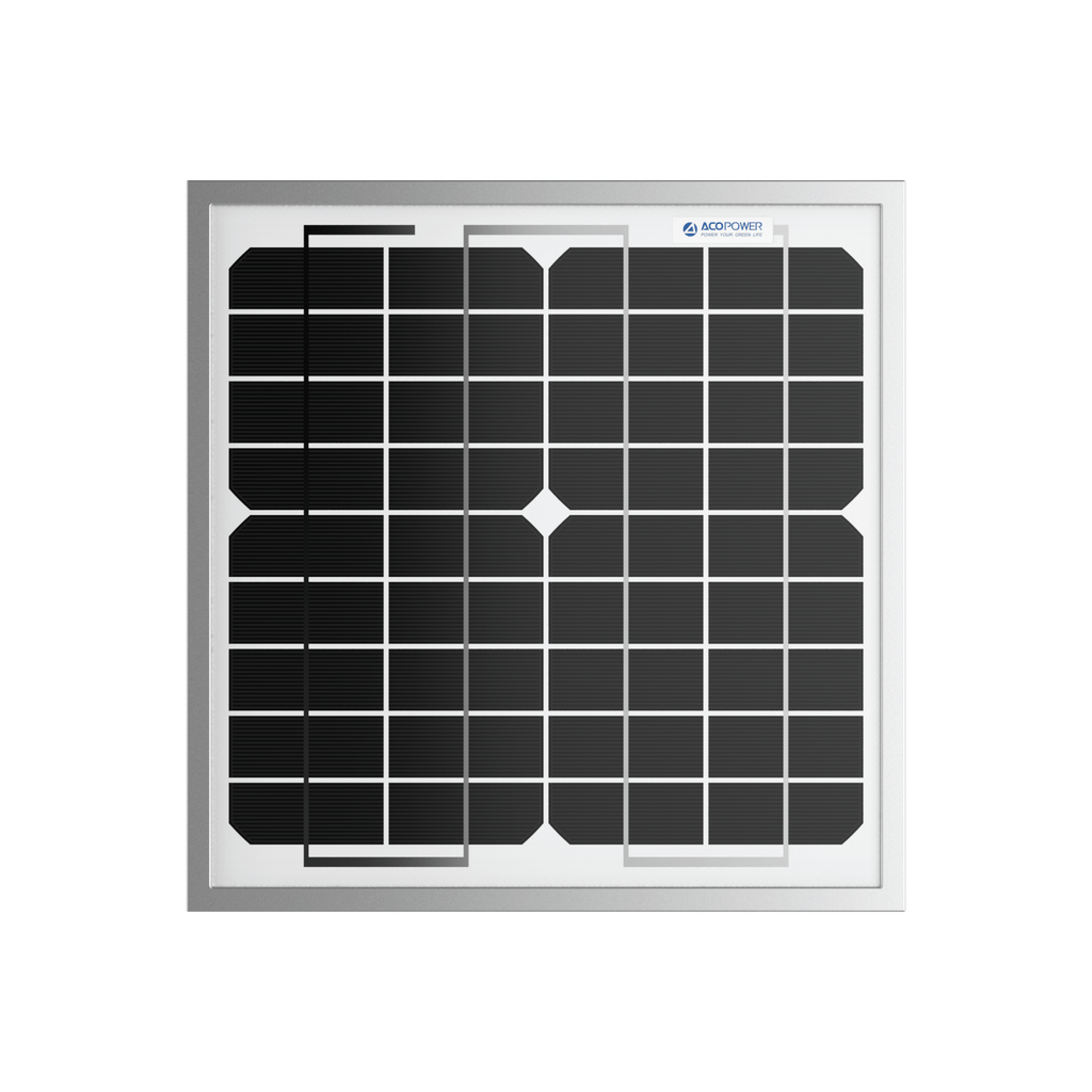 10 Watt 12 Volt Monocrystalline Solar Panel - Q/Monk’S Store