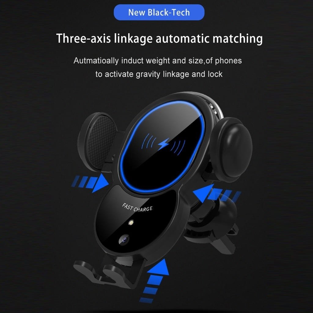 10W Wireless Automatic Clamping Mount Fast Charger For Your Car - Q/Monk’S Store