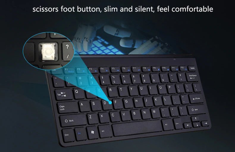 2.4 GHz Wireless Mini Keyboard And Optical Mouse Set - Q/Monk’S Store