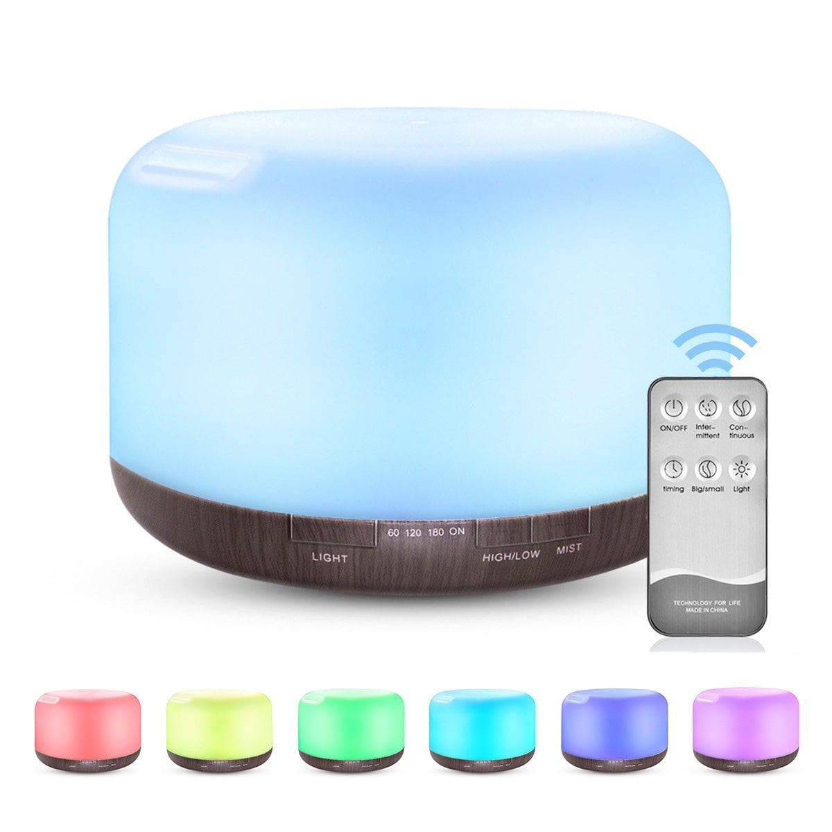 Color Changing Essential Oil Aromatherapy Diffuser With Remote - Q/Monk’S Store