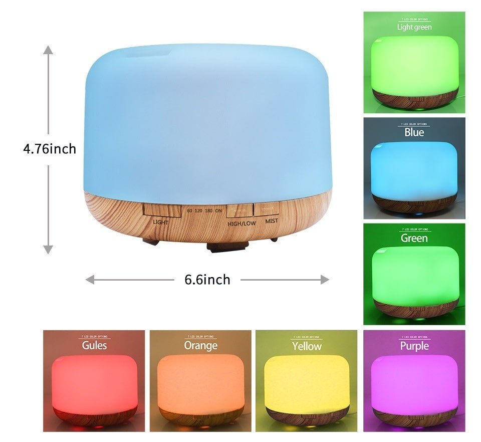 Color Changing Essential Oil Aromatherapy Diffuser With Remote - Q/Monk’S Store