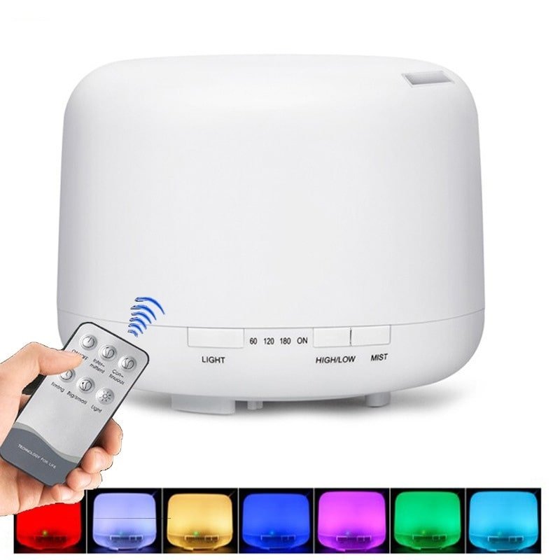 Color Changing Essential Oil Aromatherapy Diffuser With Remote - Q/Monk’S Store