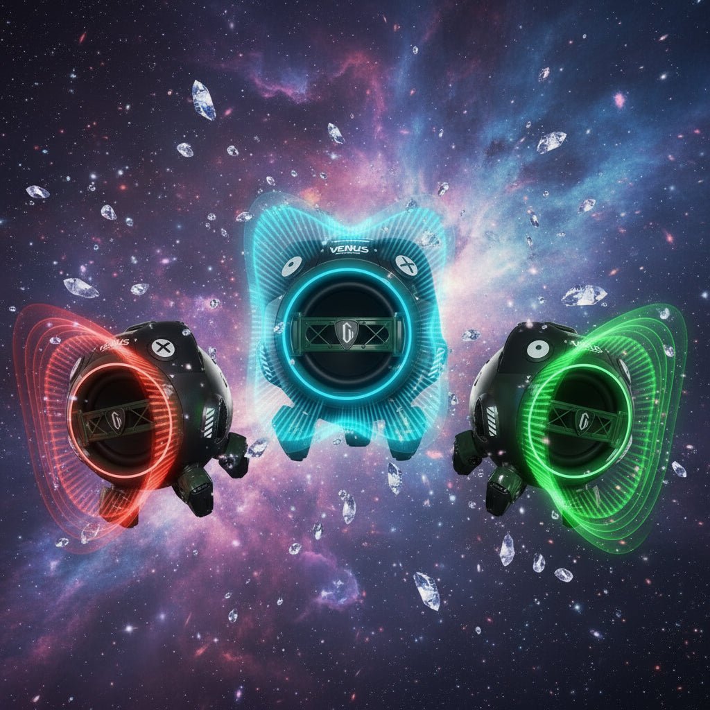 Gravastar Subwoofer Portable Bluetooth Speaker Wireless Stereo Heavy Bass Column Mini Loudspeaker LED Metal Boombox Music Player - Q/Monk’S Store