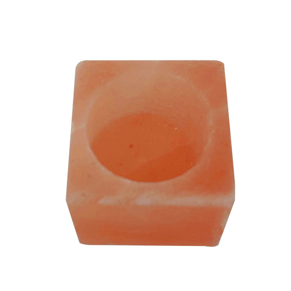Himalayan Pink Salt Tea Light Holder by Pride of India – Salt Candle Holder – Room Décor Item – Great for Creating an Ambiance – Ideal for Home & Spa Uses – Natural Shape - Q/Monk’S Store