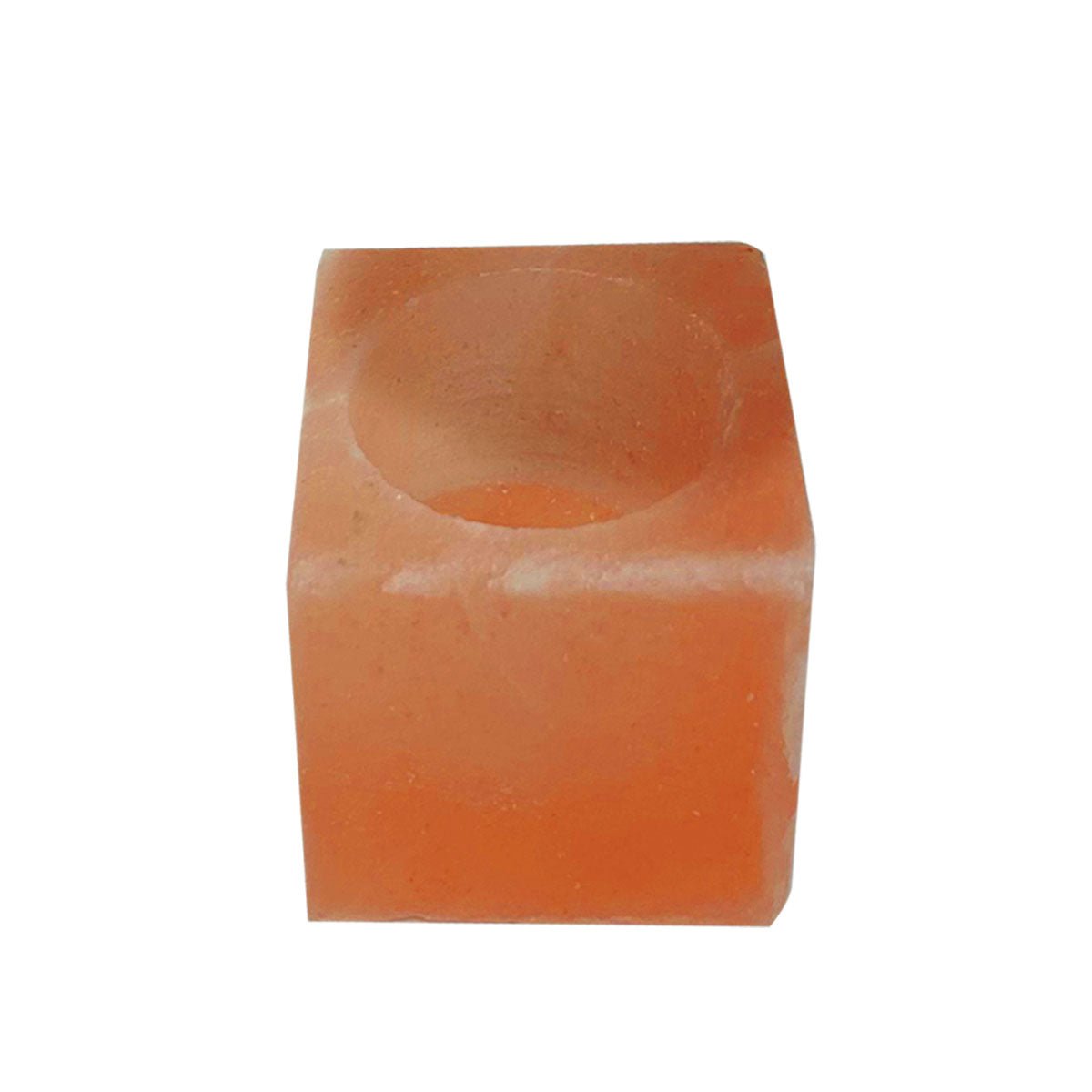 Himalayan Pink Salt Tea Light Holder by Pride of India – Salt Candle Holder – Room Décor Item – Great for Creating an Ambiance – Ideal for Home & Spa Uses – Natural Shape - Q/Monk’S Store