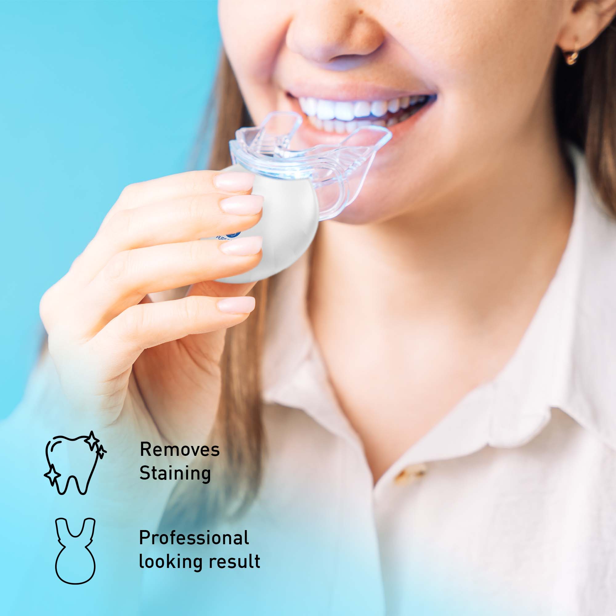 Pursonic Advanced Smile Care Bundle – LED Whitening Kit, Whitening Strips, & Electric Toothbrush - Q/Monk’S Store